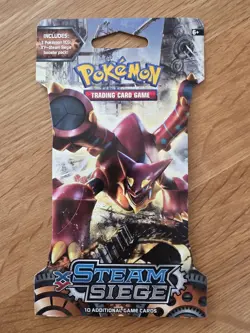 Pokemon TCG XY Steam Siege Sleeved Booster Pack Volcanion Brand New Factory Seal - Image 1