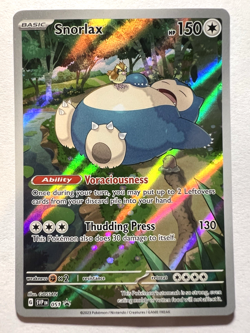 Pokemon 151 Snorlax 051 Black Star ETB Promo Full Art Holo See description. (#5) - Image 1