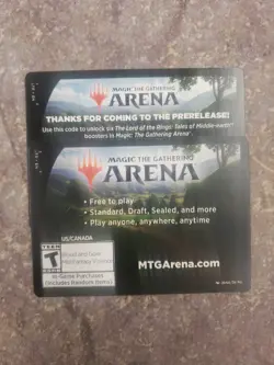 MTG Magic Arena Lord of The Rings LTR booster packs X6 Prerelease LotR - Image 1