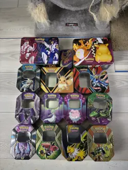 EMPTY USED Pokemon Tins & Lunchboxes INDIVIDUALLY SOLD - Image 1