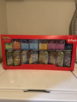 Pokemon TCG Prismatic Evolutions Costco 8 Mini-Tin Bundle w/ Promo Cards SEALED - Image 1