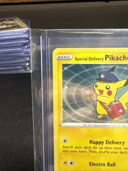 2020 Pokemon Sword & Shield Promo Special Delivery Pikachu SWSH074 Holo - Image 2