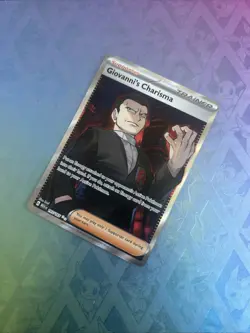 Giovanni’s Charisma 197/165 Full Art Ultra Rare Pokemon Scarlet & Violet 151 - Image 1