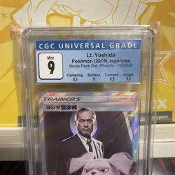 🔥Lt. Yoshida 025/024 SR SMP Detective Pikachu CGC 9 Pokemon 2019 Graded TCG - Image 3