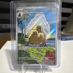 Pokemon TCG Alolan Dugtrio Sv: Scarlet & Violet 151 IR Holo 110 HP 208/191 EN - Image 1