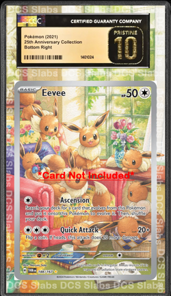 x9 Eveelutions Display Extend Art for CGC Graded Pokemon Slabs - Image 3