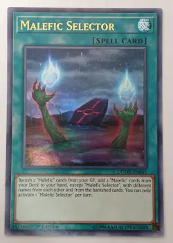 Yugioh Malefic Selector DUOV-EN045 Ultra Rare 1st Edition Near Mint - Image 1