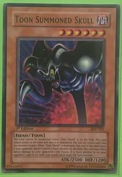 YUGIOH TOON SUMMONED SKULL SDP-021 1ST COMMON (LP) - Image 1