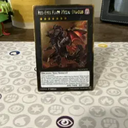 Yu-Gi-Oh! Red-Eyes Flare Metal Dragon PGL3-EN078 1st Edition Xyz Holo - Image 1