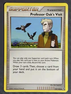 Pokemon TCG Secret Wonders Professor Oak’s Visit 122/132 Professor Program Stamp - Image 1