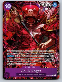 Gol.D.Roger (064) (Alternate Art) OP13-064 Carrying On His Will Foil NM - Image 1