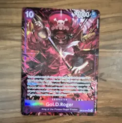 One Piece CCG Gol.D.Roger Alt Art Super Rare Foil OP13-064 - Image 1