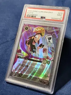 2025 Disney Lorcana EN-8 Kuzco Impulsive Llama Enchanted # 210 PSA 9 Nice Card - Image 2