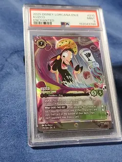 2025 Disney Lorcana EN-8 Kuzco Impulsive Llama Enchanted # 210 PSA 9 Nice Card - Image 3