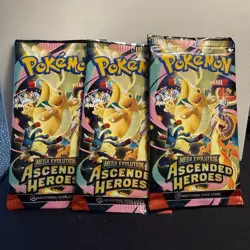 Pokemon TCG Mega Evolution Ascended Heroes Booster Pack Lot (3) 30 Cards English - Image 1