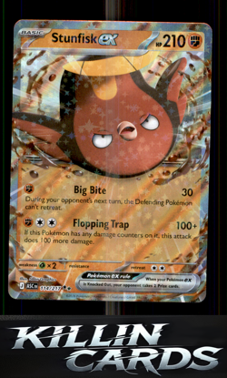 Stunfisk ex - 114/217 114/217 Pokemon Double Rare ME: Ascended Heroes Card NM - Image 1
