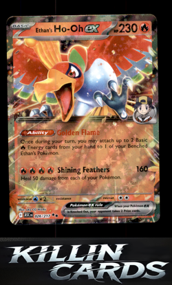 Ethan's Ho-Oh ex 026/217 Pokemon Double Rare ME: Ascended Heroes Card NM - Image 1