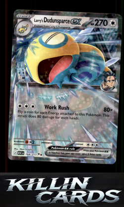 Larry's Dudunsparce ex 164/217 Pokemon Double Rare ME: Ascended Heroes Card NM - Image 1