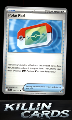 Reverse Holofoil Poke Pad 198/217 Pokemon Common ME: Ascended Heroes Card NM - Image 1