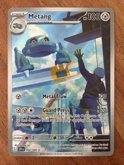 Pokemon TCG Metang 094/086 Chaos Rising Illustration Rare NM Card - Image 1