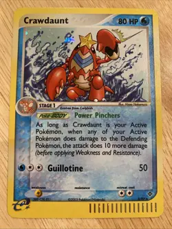 Crawdaunt 3/97 EX Dragon Holo Rare Pokemon Card 2003 - Image 2