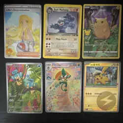 Pokemon TCG 6-card lot vintage and new W/BONUS mystery EX card - Image 1