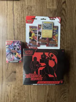 1- Pokemon Destined Rivals ETB 1- Booster Bundle 1- 3 Pack Blister - Image 1