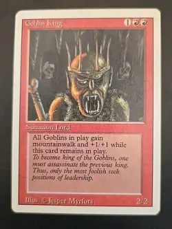 Goblin King Revised Edition MTG Regular Lightly Played CD1968 - Image 1