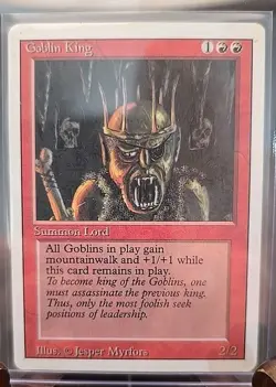 Goblin King Revised Edition MTG Regular Lightly Played CD1968 - Image 3