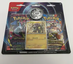 Pokemon TCG Phantasmal Flames & Mega Evolution 2 Pack Blister Raikou Promo Coin - Image 1