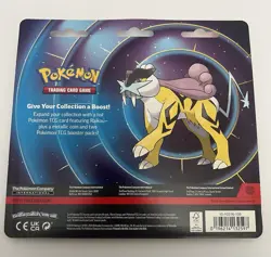 Pokemon TCG Phantasmal Flames & Mega Evolution 2 Pack Blister Raikou Promo Coin - Image 2