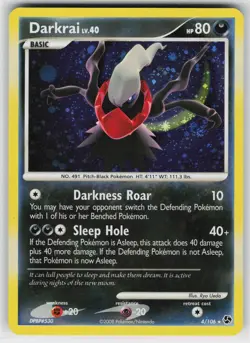 Darkrai 4 Holo 106 R Great Encounters Pokemon Lightly Played *SWIRL* - Image 1