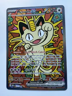 Meowth ex 121/088 Holo Special Illustration Rare Perfect Order Pokemon Near Mint - Image 1