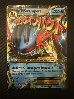 Pokemon M Swampert EX Mega Promo Holo XY Promos XY87 220 HP English - Image 1