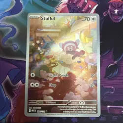 Pokemon- Stufful Illustration Rare 154/132 Mega Evolution’s - Image 1