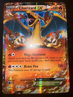 Pokemon Charizard EX XY17 Oversized JUMBO XY Holo Black Star Promos LP/NM - Image 1