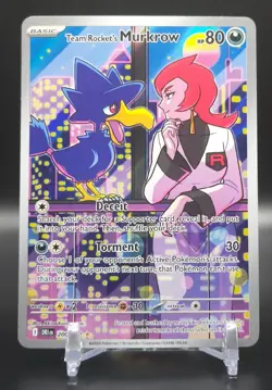 Pokemon - Team Rocket's Murkrow 200/182 - Sv10: Destined Rivals Holo - Image 1