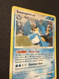 POKEMON SWAMPERT 9/106 HOLO RARE GREAT ENCOUNTERS - Image 3
