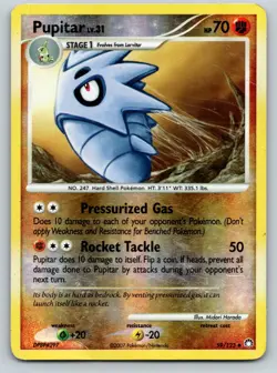 Pupitar 59/123 Uncommon Mysterious Treasures Pokemon Reverse Holo Damaged - Image 1