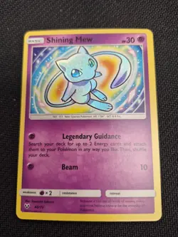 Pokemon TCG English Shining Mew 40/73 Holo Near Mint - Image 1