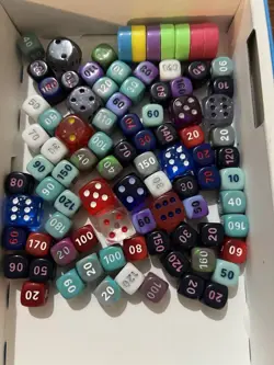 Lot Of Pokemon TCG Damage Counter Dice Pre-owned Random Pieces Included - Image 1
