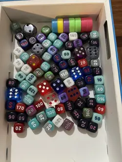 Lot Of Pokemon TCG Damage Counter Dice Pre-owned Random Pieces Included - Image 2
