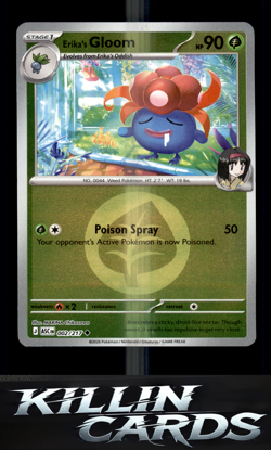Reverse Holofoil Erika's Gloom (Energy Symbol Pattern) 002/217 Pokemon Uncommon - Image 1