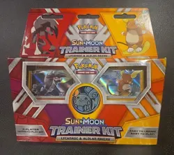 Pokemon TCG Sun and Moon Trainer Kit Lycanroc & Alolan Raichu Sealed - Image 1
