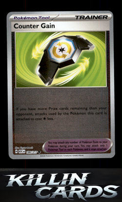 Reverse Holofoil Counter Gain - 186/217 186/217 Pokemon Common ME: Ascended Hero - Image 1