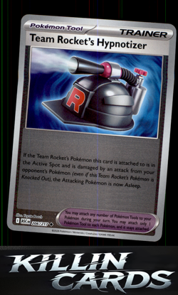 Reverse Holofoil Team Rocket's Hypnotizer 206/217 Pokemon Uncommon ME: Ascended - Image 1