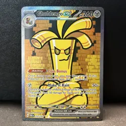 Pokemon TCG Gholdengo ex S&V Paradox Rift 252/182 Holo Special Illustration Rare - Image 1