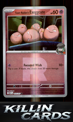 Reverse Holofoil Team Rocket's Exeggcute (Team Rocket) 077/217 Pokemon Common ME - Image 1