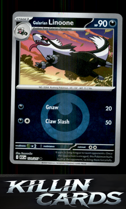 Reverse Holofoil Galarian Linoone (Energy Symbol Pattern) 131/217 Pokemon Common - Image 1