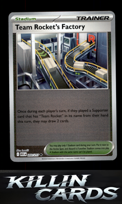 Reverse Holofoil Team Rocket's Factory 203/217 Pokemon Uncommon ME: Ascended Her - Image 1